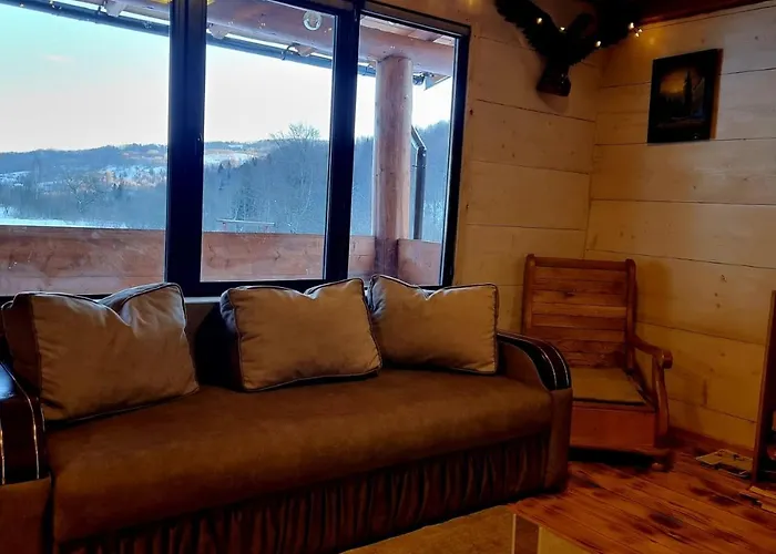 Holiday home Vysoka Brama дерев'яний будиночок з чаном Oriv